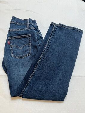 Levi's 511 Slim Fit Boys Dark Blue Denim Jeans - Size 14 (27"/27")
